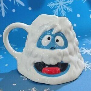 New White / Blue Abominable Snowman Monster Christmas Holiday Coffe Mug Gift